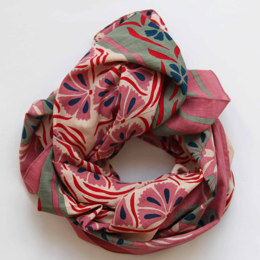 Diego Rose Organic Cotton Scarf