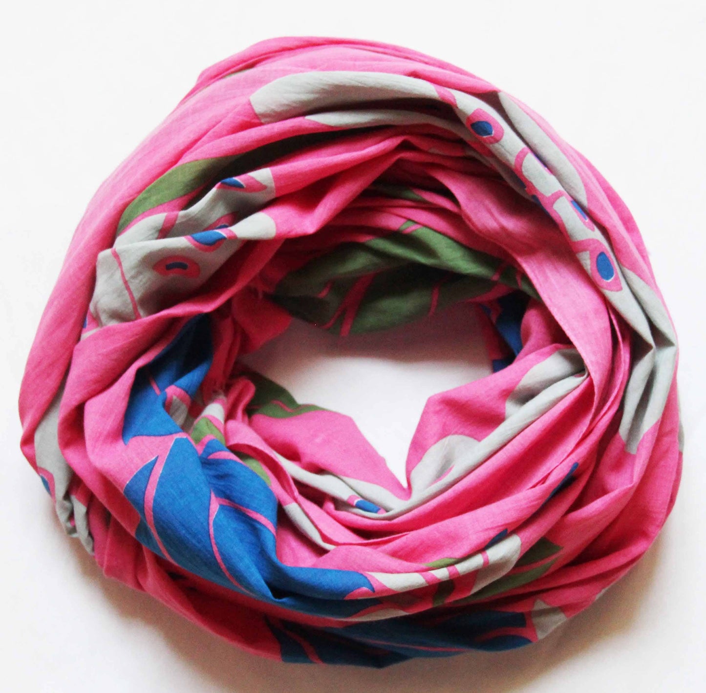 Poppy Pink Organic Cotton Scarf