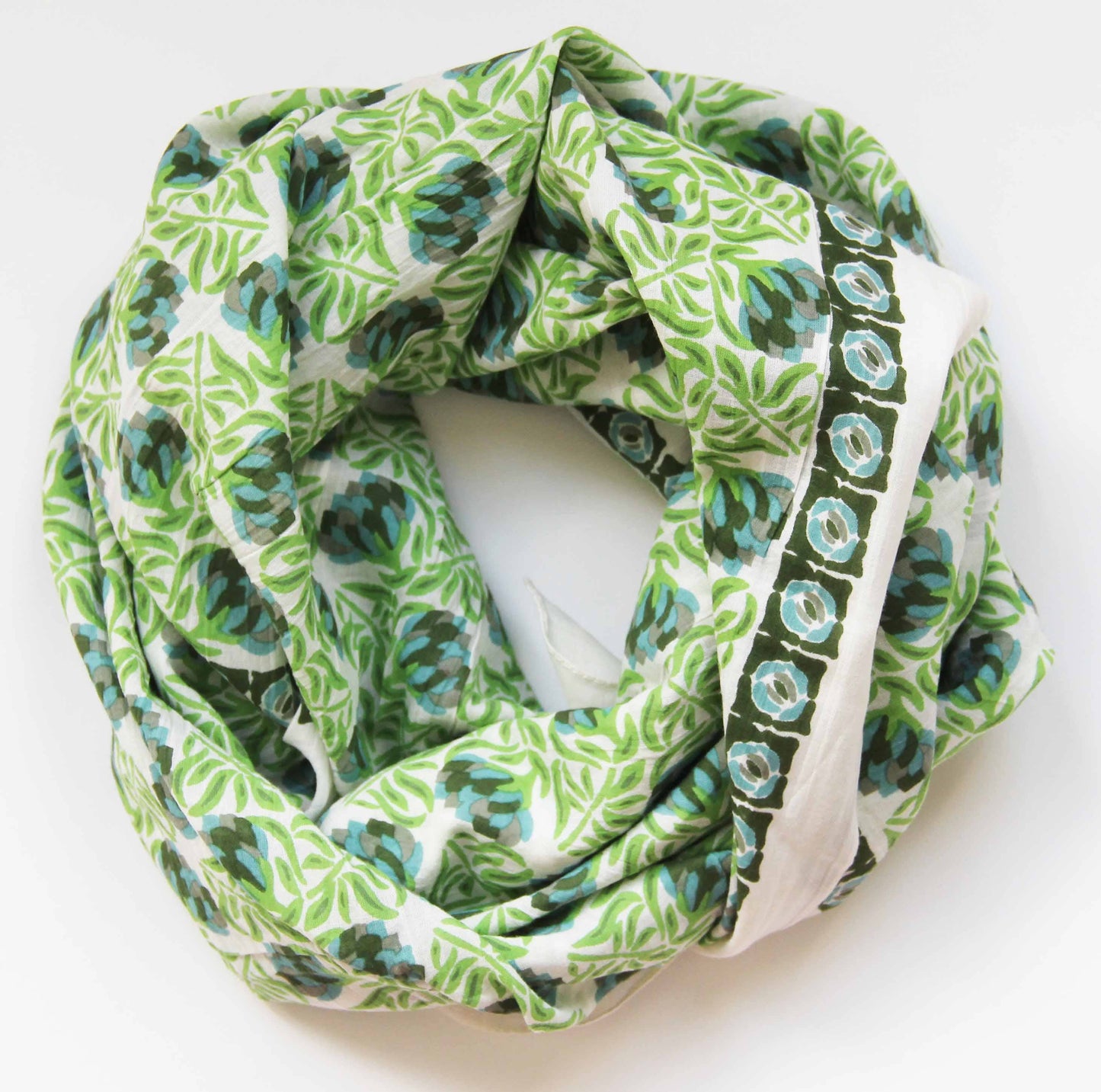 Green Heidi Organic Cotton Scarf