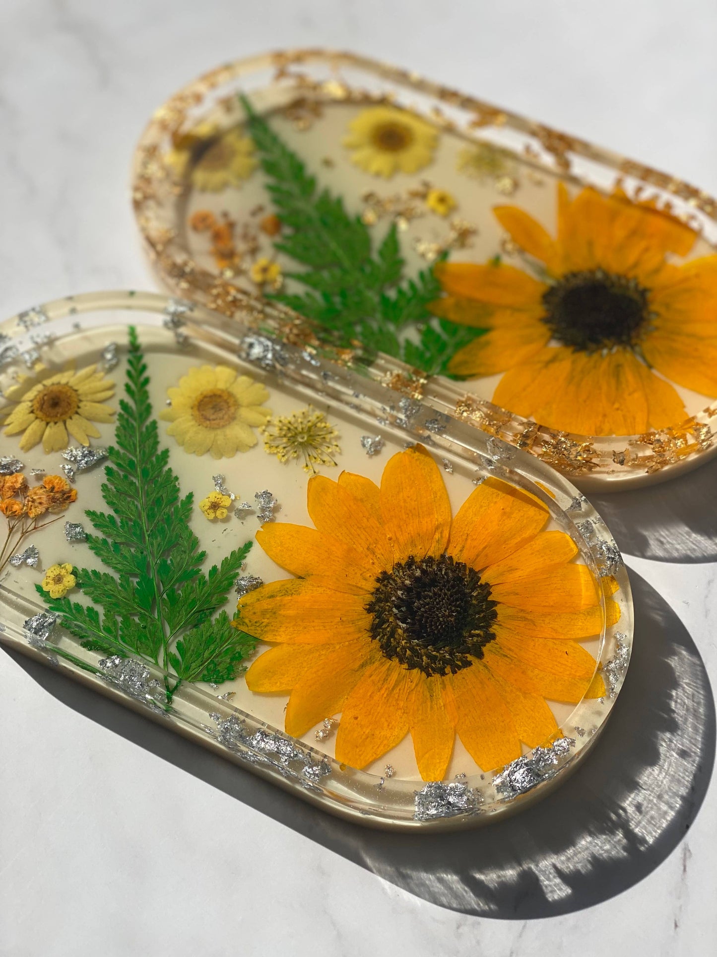 Daisy & Sunflower Jewelry Tray