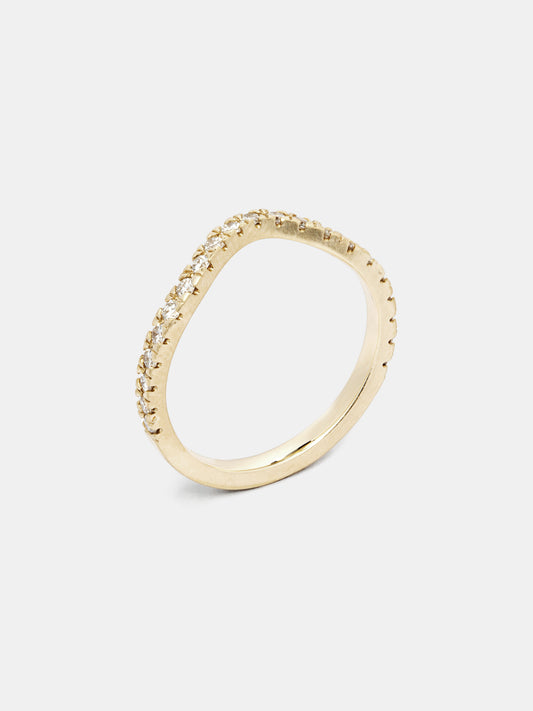 Arbor Arching Pavé Half Eternity Band