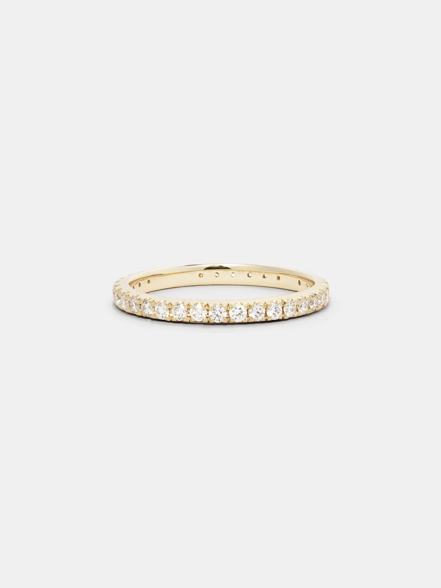 Lily Pavé Eternity Band - 1.5mm Diamonds