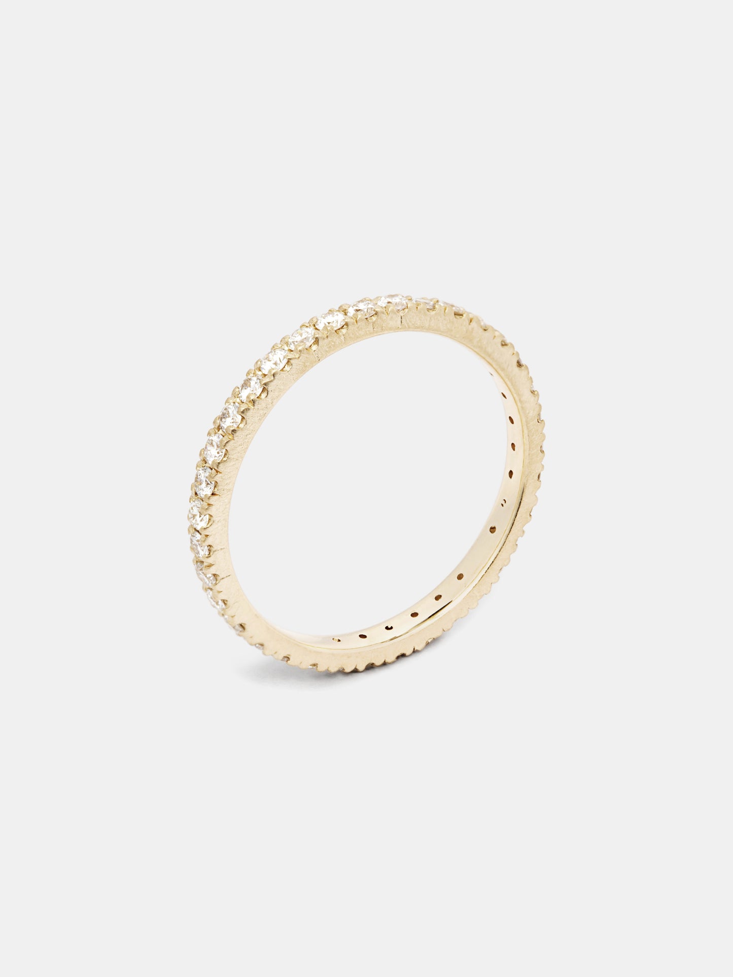 Lily Pavé Eternity Band - 1.5mm Diamonds