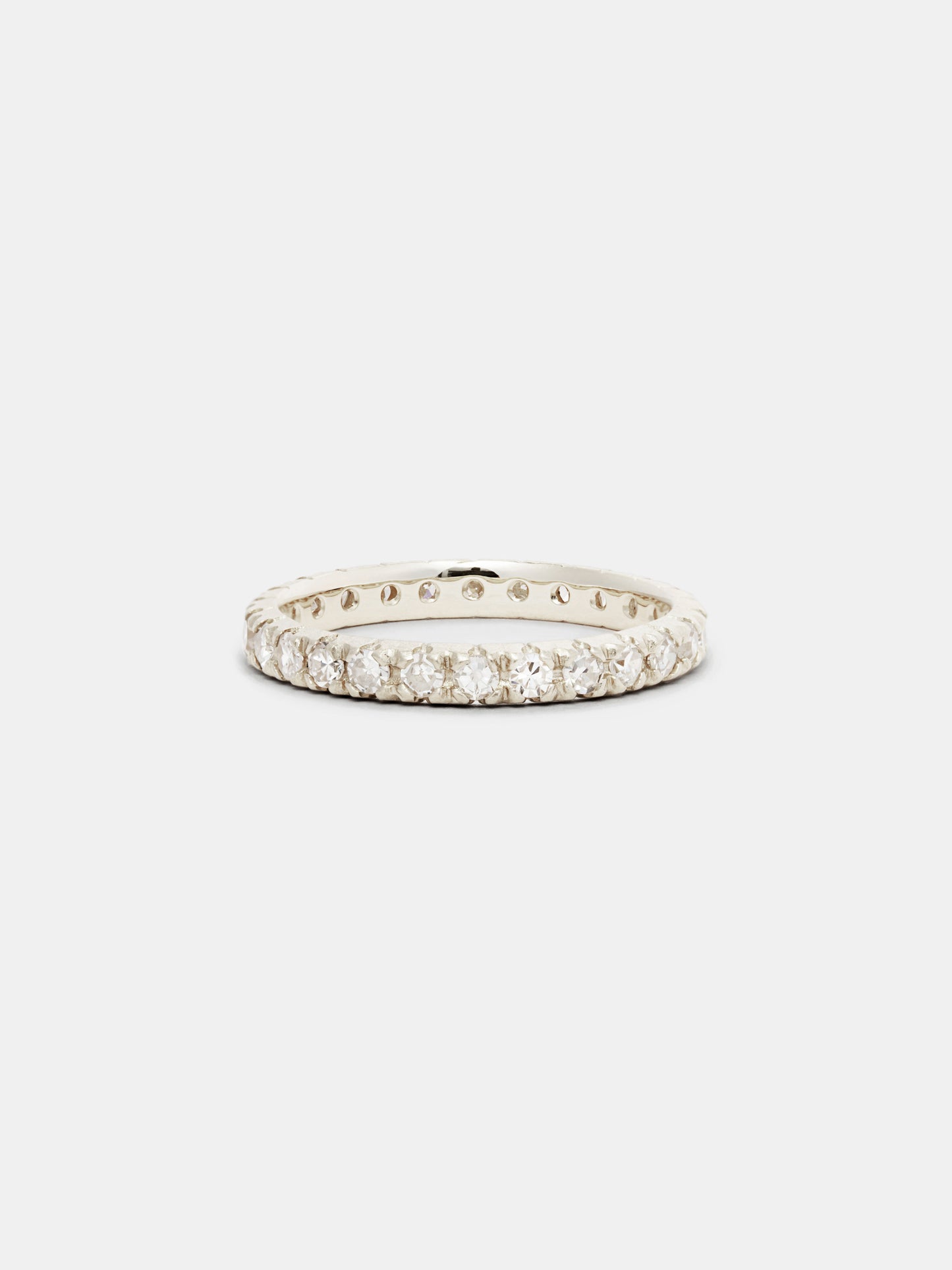 Lily Pavé Eternity Band - 2mm Diamonds