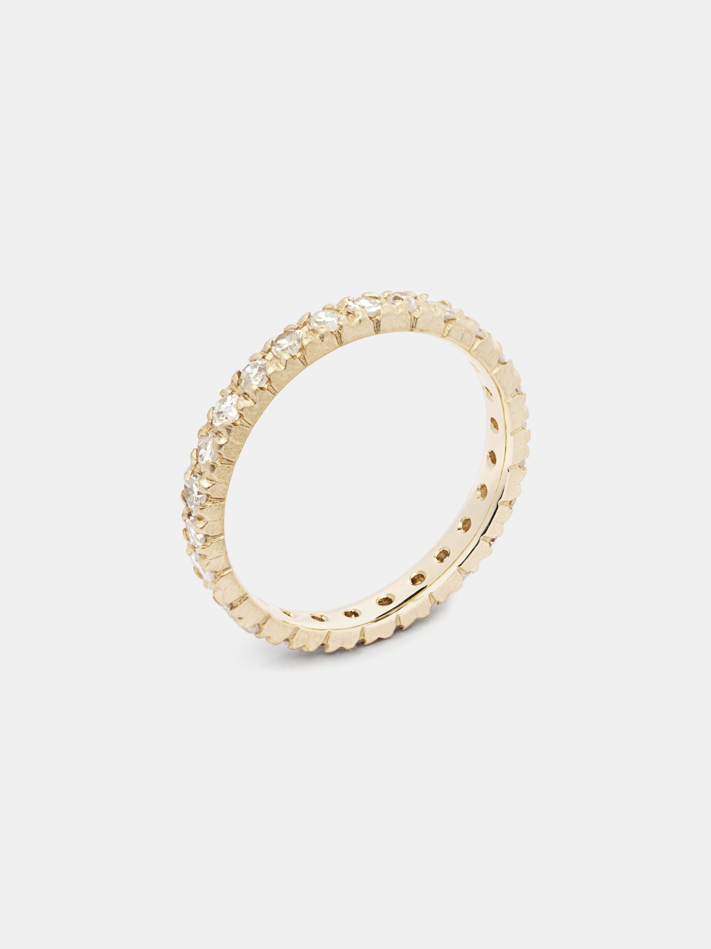 Lily Pavé Eternity Band - 2mm Diamonds