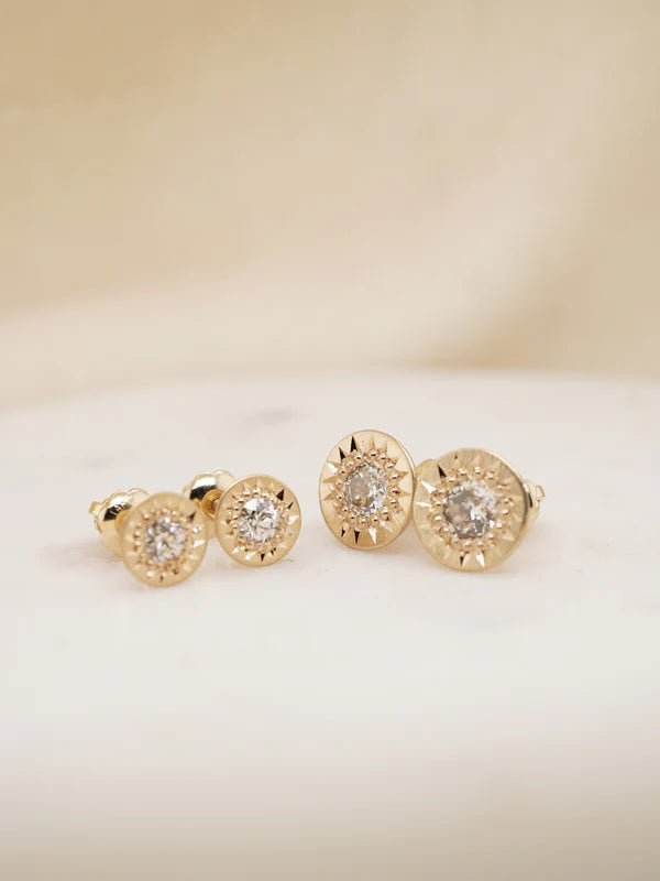 Celestial Studs — Antique Diamond