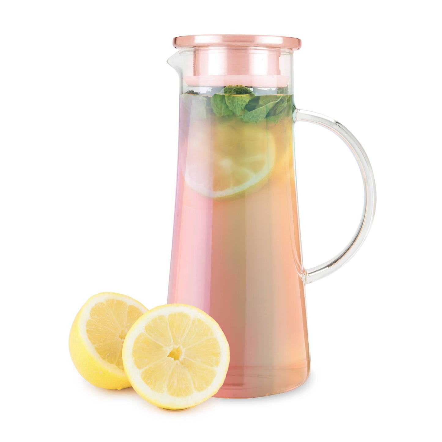 Iridescent Glass Iced Tea Carafe w/ Infuser - 50oz