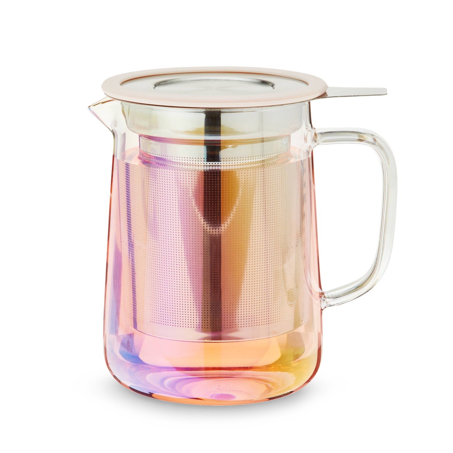 Iridescent Glass Mini Teapot w/ Infuser & Lid - 16oz