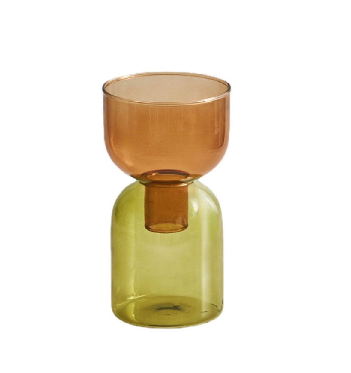 Duo Plant Vase - Amber/Olive