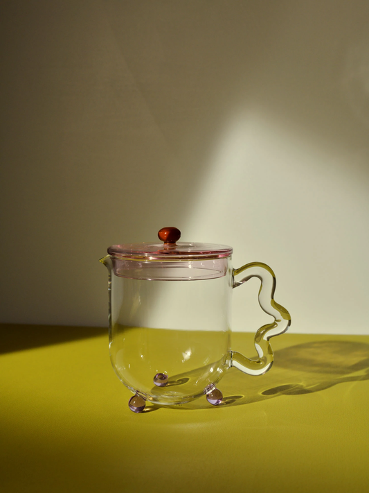 Bloom glass teapot