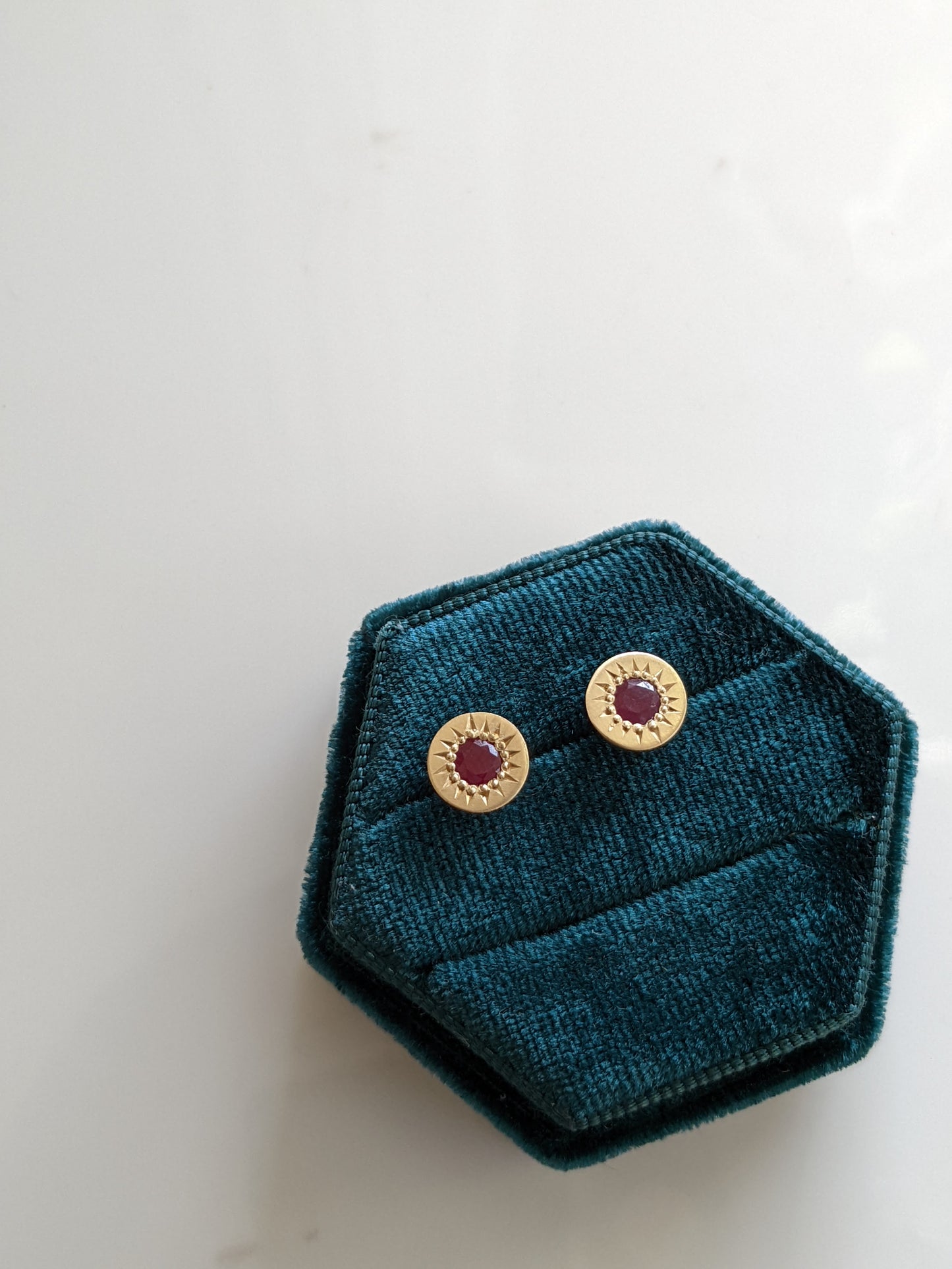 Liquidation — Bespoke Celestial Studs — Wyoming Ruby