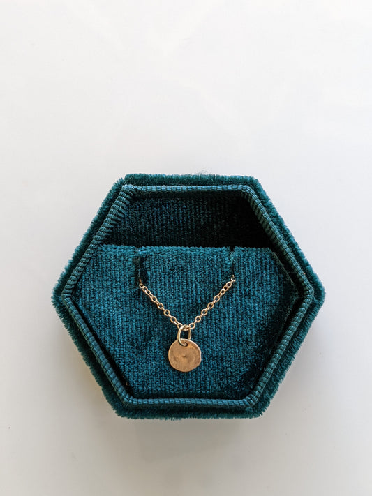 Liquidation — Tiny Disc Pendant