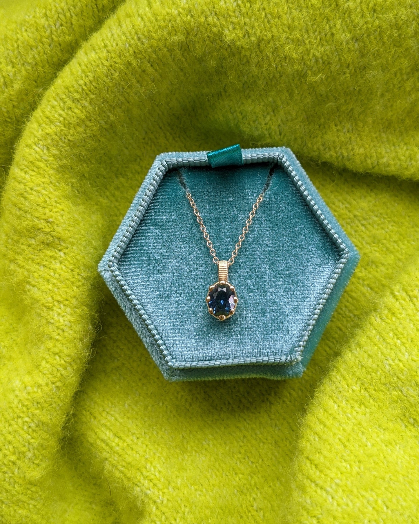 'I Blew a Blue Protection Bubble' Pendant