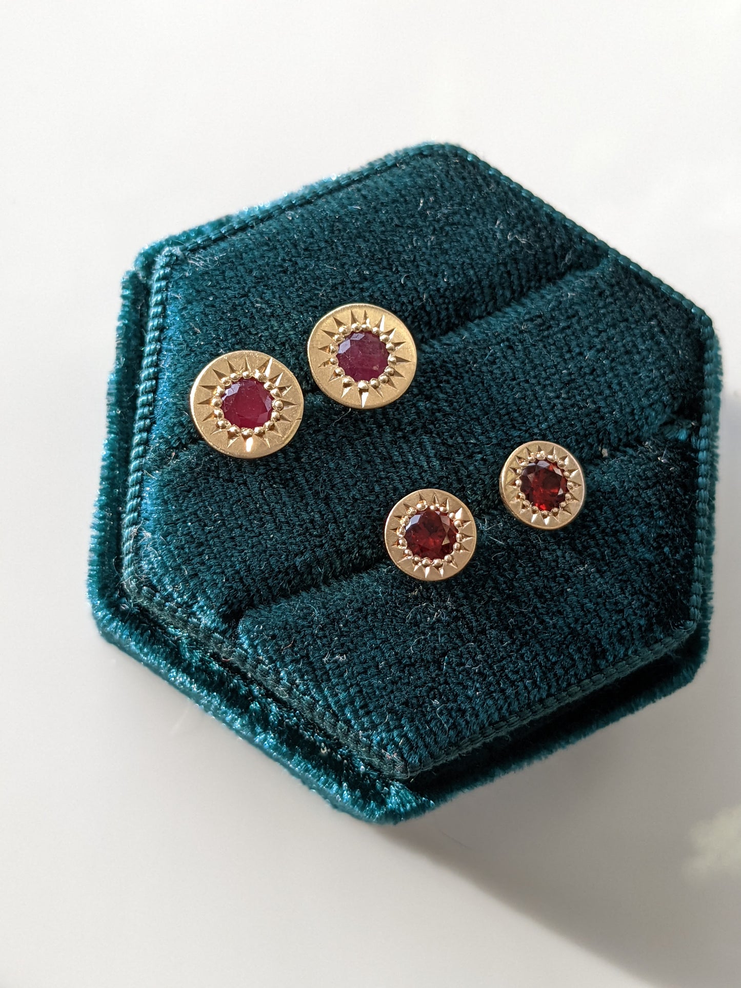 Liquidation — Bespoke Celestial Studs — Wyoming Ruby