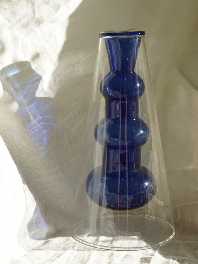 Cobalt Nordic Glass Vase