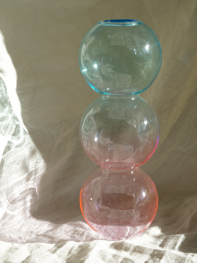 Bubble Vase: Blue-Pink